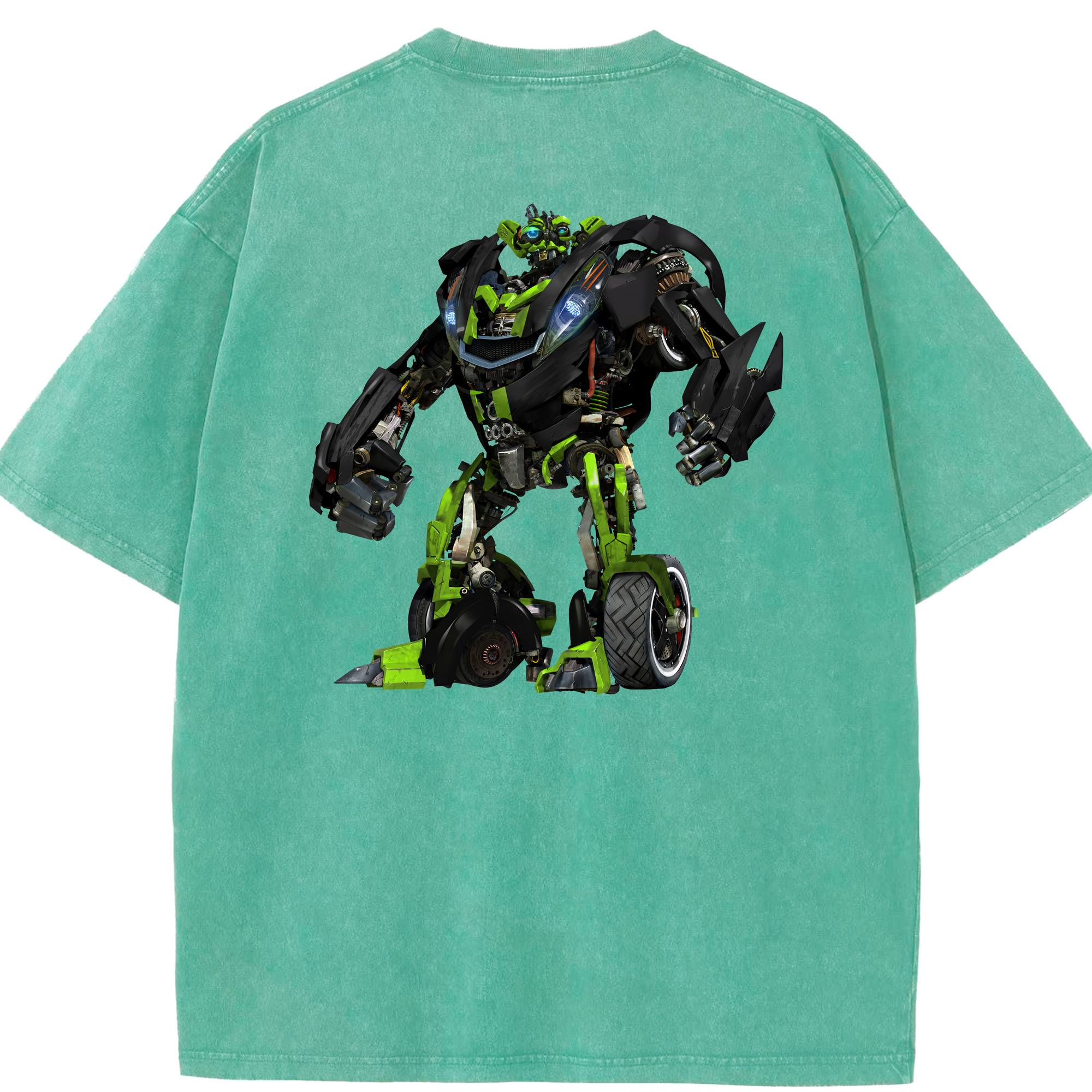 （画像用） Transformers トランスフォーマー 綿100% ヴィンテージ風 半袖Tシャツ（背面プリント）